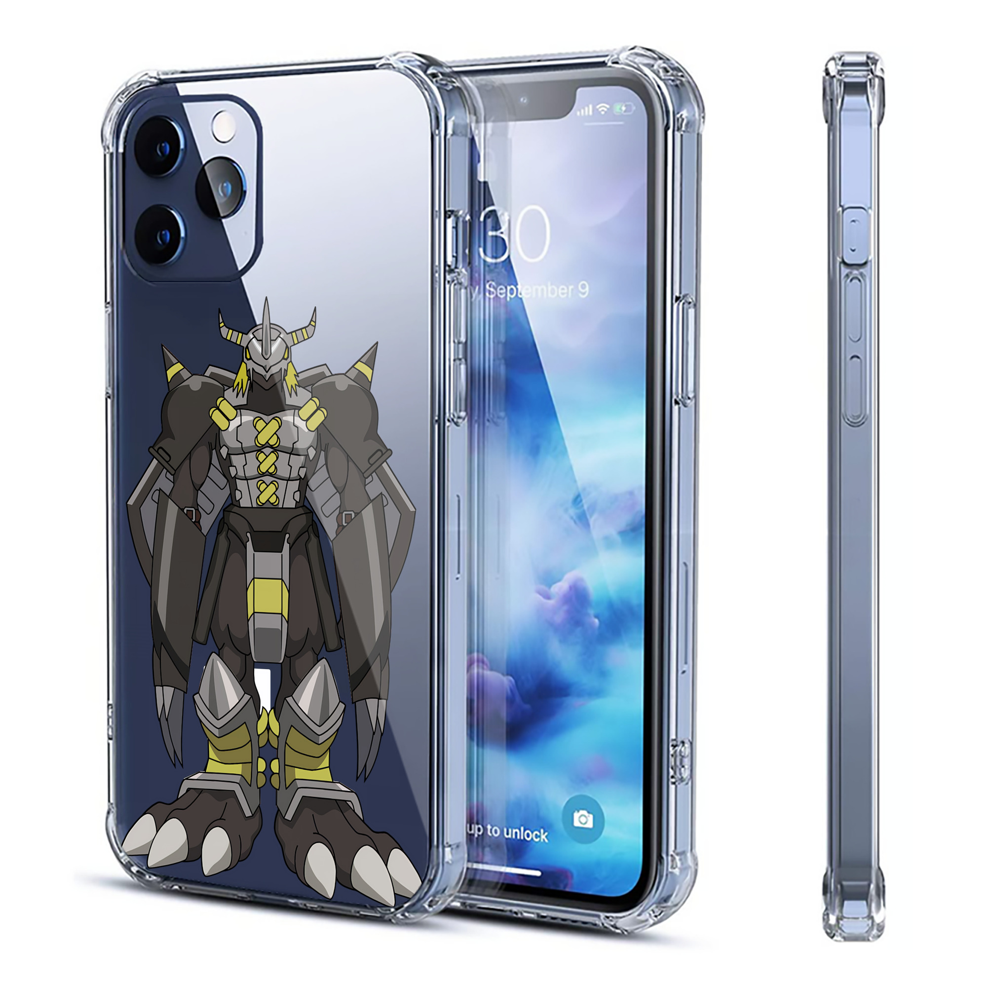 （画像用） Digimon デジタルモンスター/デジモン 【iPhone 12シリーズ対応】透明スマホケース（クリアソフトケース）